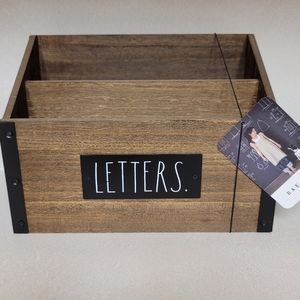 Rae Dunn Wooden "Letter." Holder/ Organizer Desk